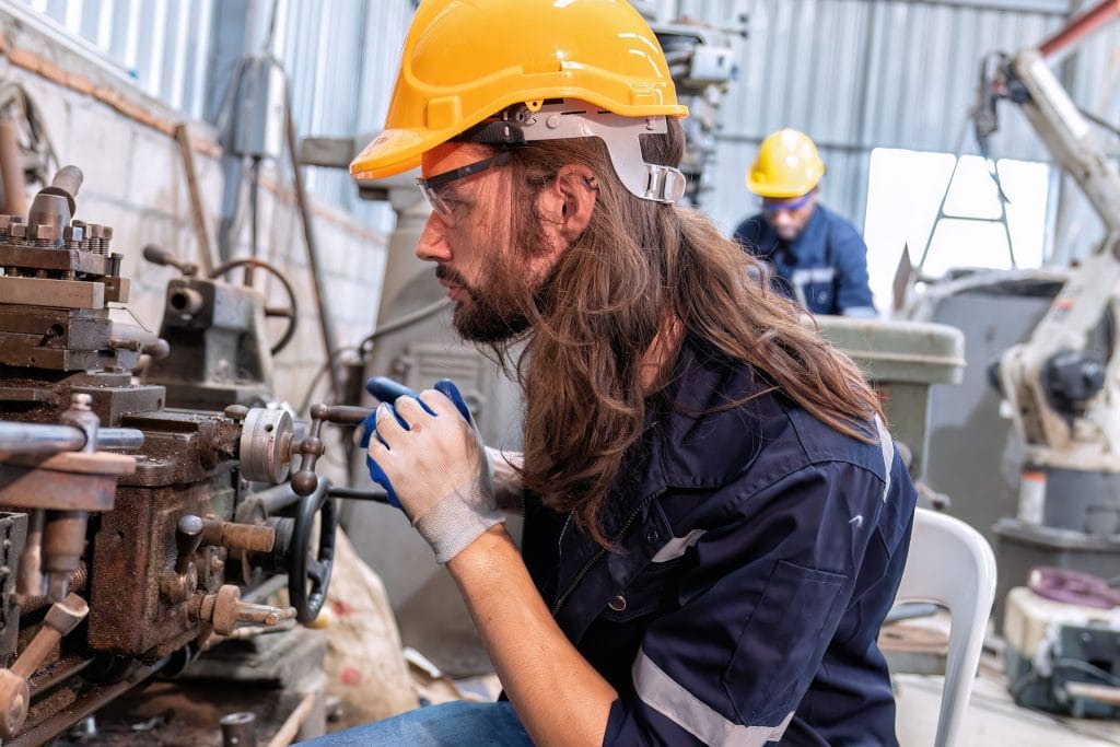 A contract worker working away from home