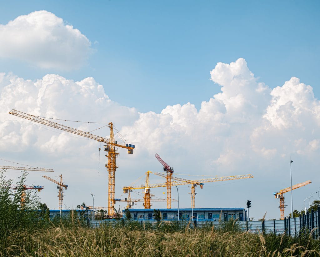 Staff accommodation - a nearby construction site